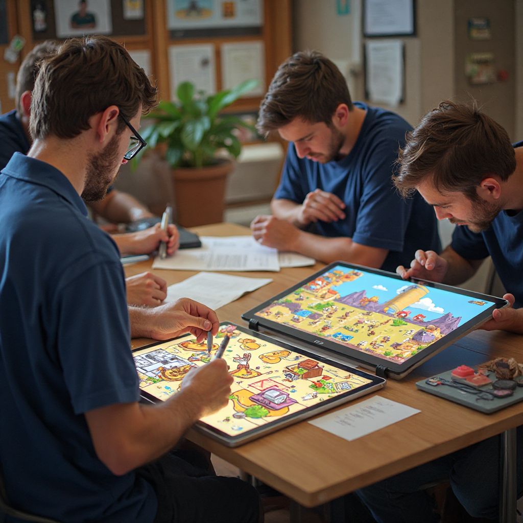 Game designers working on Chicken Road