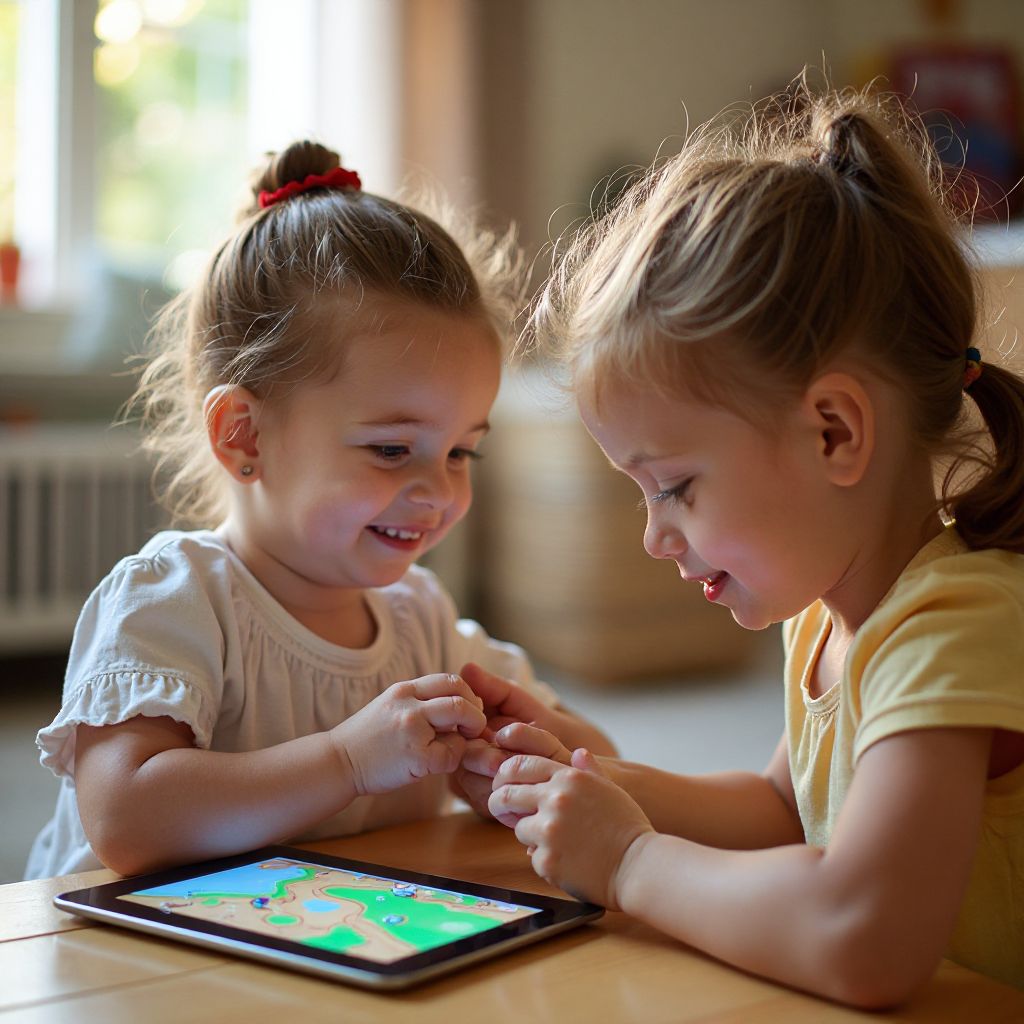 Children testing Chicken Road game